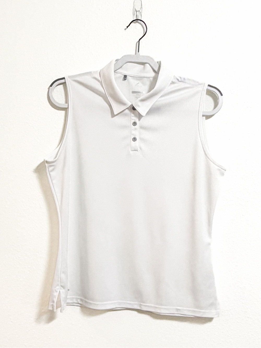 Adidas Golf Sleeveless Performance Polo White L⁠